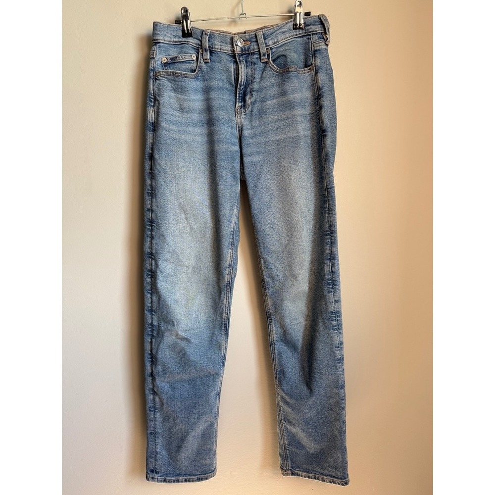 American Eagle 90s Straight Jeans Womens 4 Long Blue Denim Casual Retro Classic